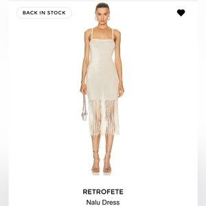 retrofete crochet sequin nalu dress